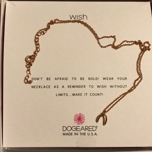 Dogeared gold dipped Wish necklace